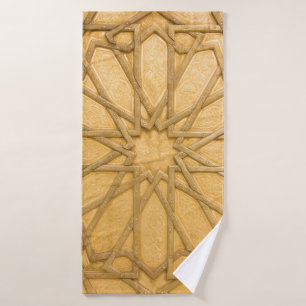 Traditional vintage detail of door, Morocco Bath Towel