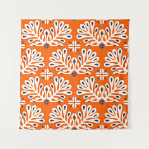 Traditional vintage ornament in Scandinavian style Tapestry