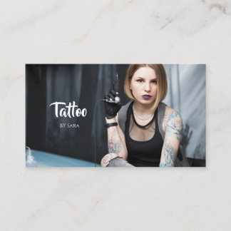 Traditional Vintage Tattoo Artist Appointment Business Card