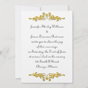 Traditional Wedding Invitation