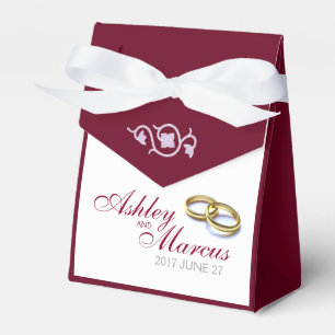 Traditional Wedding Rings Favour Box