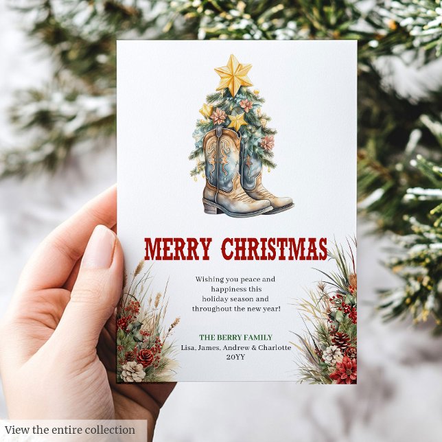 Traditional Western Christmas greeting card (Traditional Western Christmas greeting card

)