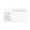 Traditional White Business Card