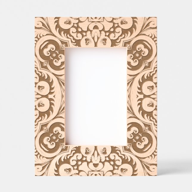 Traditional Wood carving pattern  Etched Frames (Front)