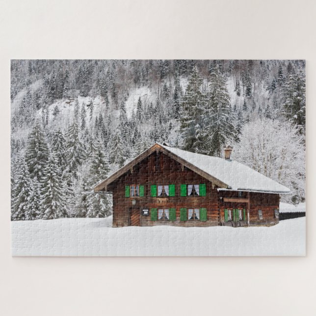 Traditional wooden house in Bavaria, Germany Jigsaw Puzzle (Horizontal)