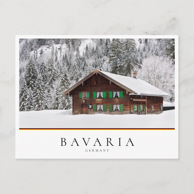 Traditional wooden house in Bavaria, Germany Postcard (Front)