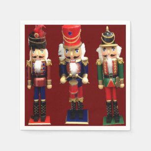 Traditional Wooden Nutcracker Figures  Napkin