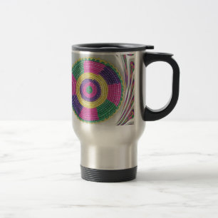 Traditional Woven Plate whirl Travel Mug