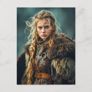 Traditionally dressed Viking women Postcard