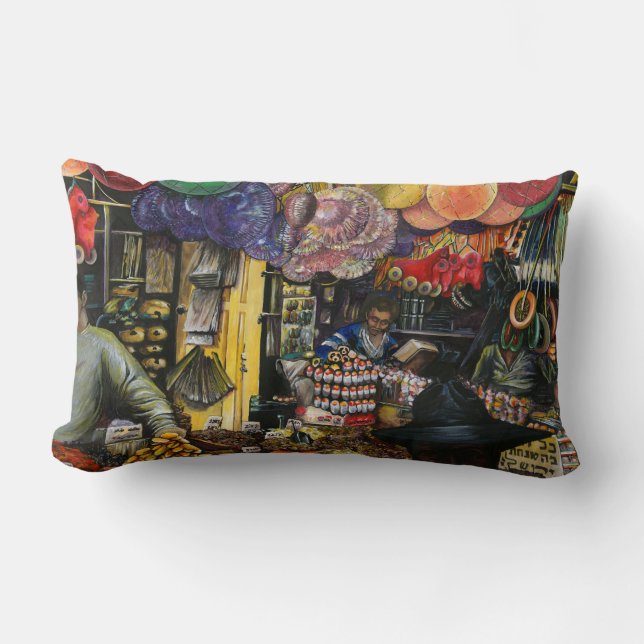 Traditions of Ancient Commerce, Jerusalem Lumbar Cushion (Front)