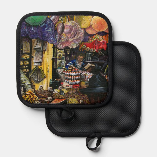 Traditions of Ancient Commerce, Jerusalem Pot Holder (Front/Back)