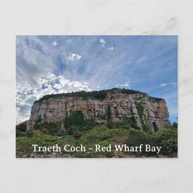 Traeth Coch - Red Wharf Bay Postcard (Front)