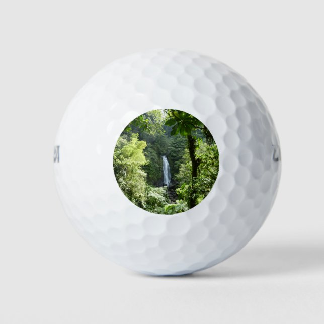 Trafalgar Falls Tropical Rainforest Photography Golf Balls (Front)