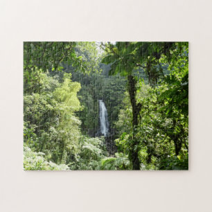 Trafalgar Falls Tropical Rainforest Photography Jigsaw Puzzle