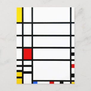 Trafalgar Square by Piet Mondrian - Modern Art Postcard