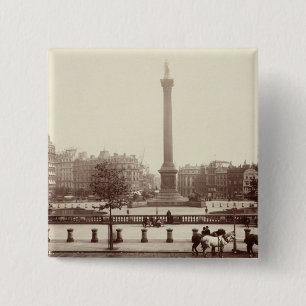 Trafalgar Square, London (sepia photo) 15 Cm Square Badge