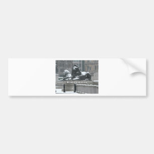 Trafalgar Square London - Snow Bumper Sticker