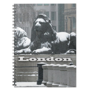 Trafalgar Square London - Snow Notebook