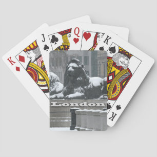 Trafalgar Square London - Snow Playing Cards