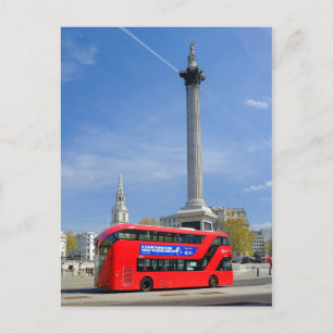 Trafalgar Square, London UK Postcard