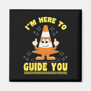 Traffic Cone Halloween Costume I'm Here To Guide Y Magnet