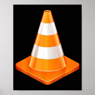 Traffic Cone Halloween Costume Poster