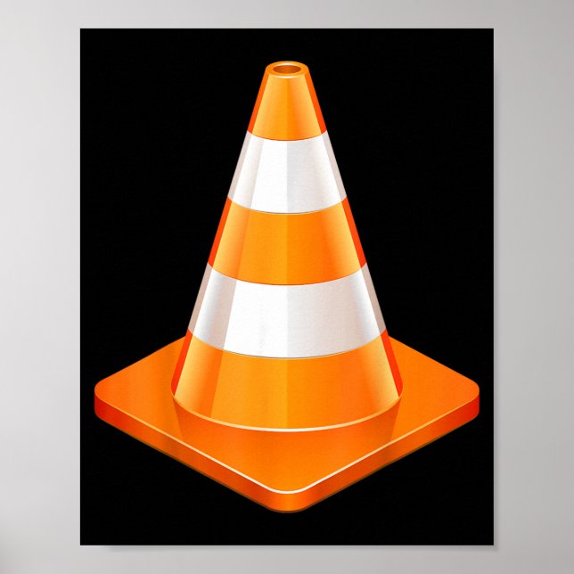 Traffic Cone Halloween Costume Poster (Front)