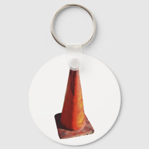 Traffic Cone Key Ring