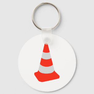 Traffic cone key ring