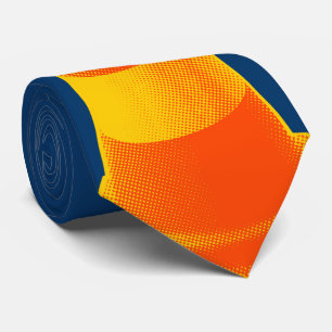 Traffic Cone with Yellow Stripes Tie