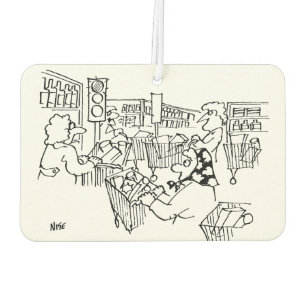 Traffic Control Traffic Lights in a Supermarket Car Air Freshener