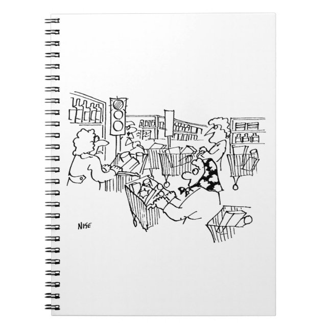 Traffic Control Traffic Lights in a Supermarket Notebook (Front)