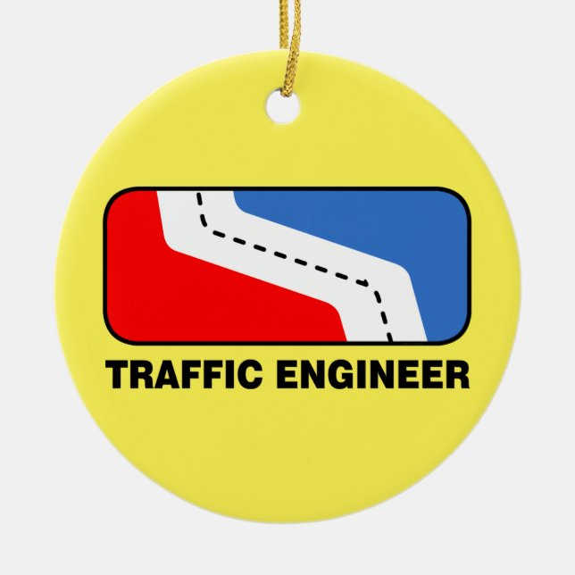 Traffic Engineer League Ceramic Ornament (Front)