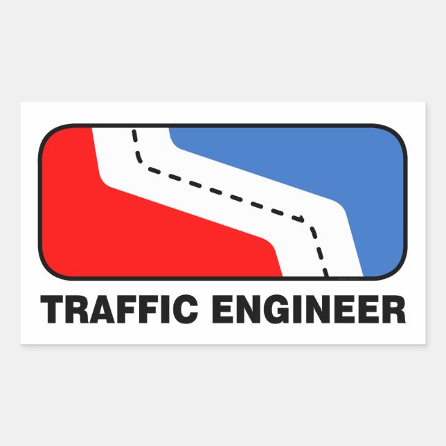 Traffic Engineer League  Rectangular Sticker (Front)