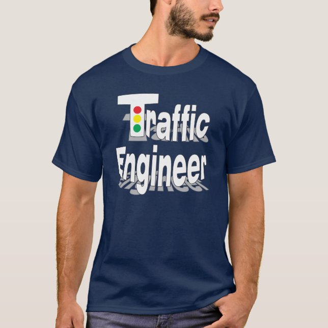 Traffic Engineer Lights T-Shirt (Front)