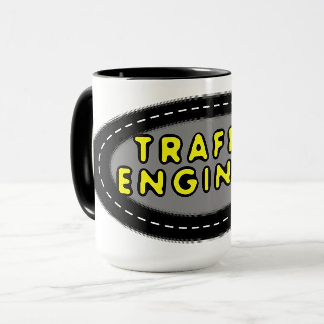 Traffic Engineer Oval Mug (Front Left)