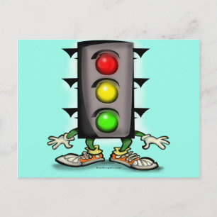 Traffic Fun Postcard
