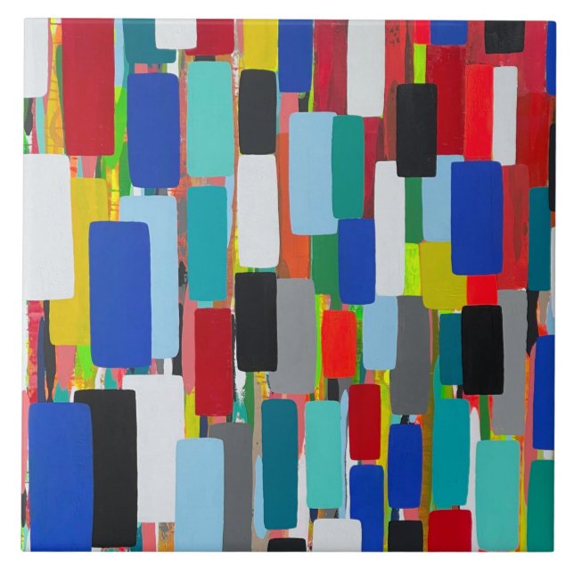 Traffic Jam 6 x 6 Ceramic Tile (Front)