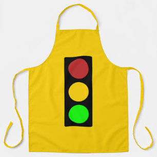 Traffic Light Ahead Caution Road Sign  Apron