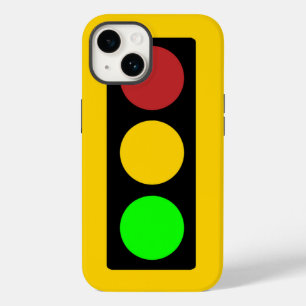 Traffic Light Ahead Caution Road Sign  Case-Mate iPhone 14 Case