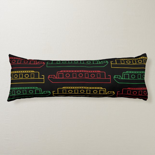 Traffic Light Barges Canal Boats Body Cushion (Front)