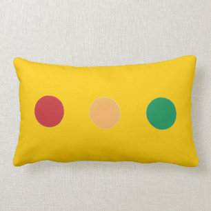 Traffic light colors circles Rectangle Pillows