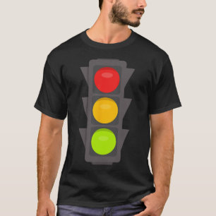 Traffic Light Halloween Costume Stop Go Red Yellow T-Shirt