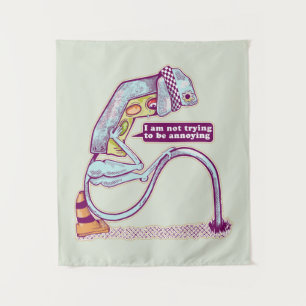 Traffic light looking sad tapestry