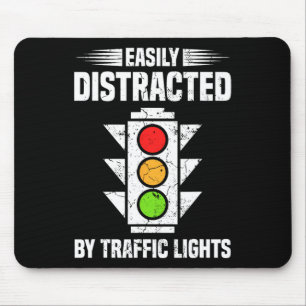 Traffic Light Lover Easily Distracted By Traffic L Mouse Pad