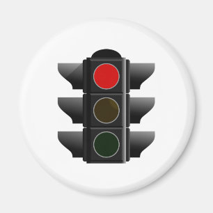 traffic light red magnet