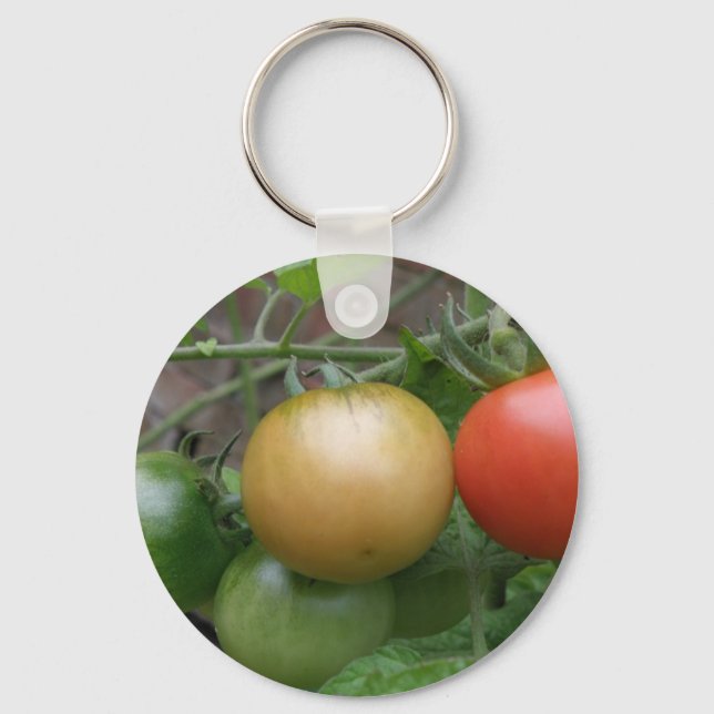 Traffic Light Tomatoes Keychain (Front)