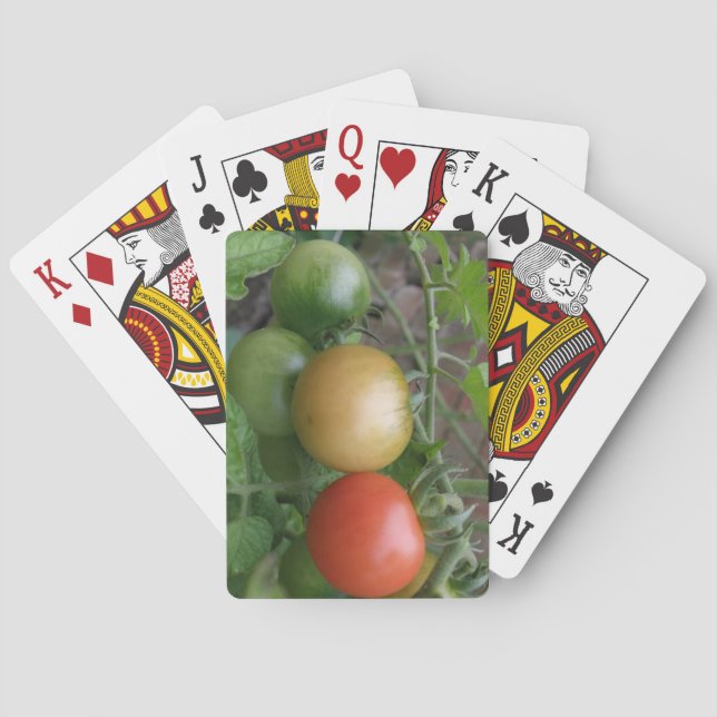 Traffic Light Tomatoes Playing Cards (Back)