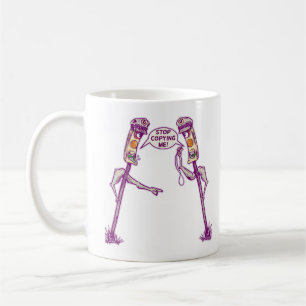 Traffic lights arguing coffee mug