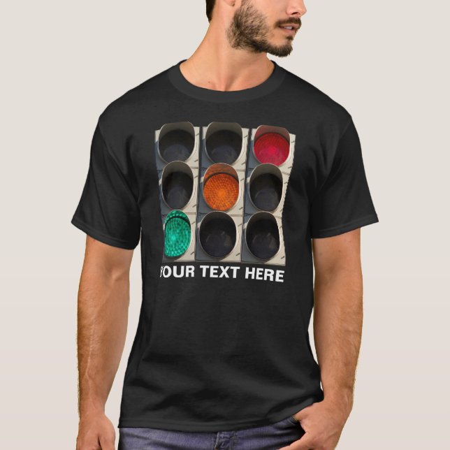 Traffic lights black T-Shirt (Front)